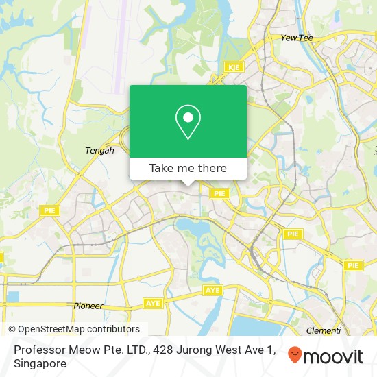 Professor Meow Pte. LTD., 428 Jurong West Ave 1 map