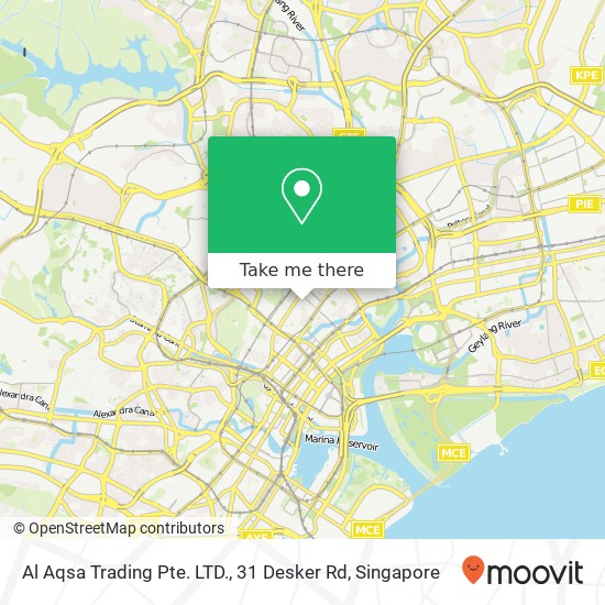 Al Aqsa Trading Pte. LTD., 31 Desker Rd map