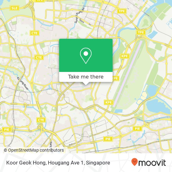 Koor Geok Hong, Hougang Ave 1地图