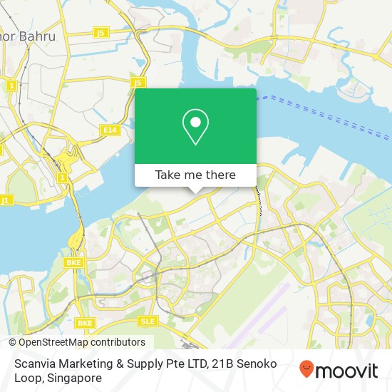 Scanvia Marketing & Supply Pte LTD, 21B Senoko Loop map