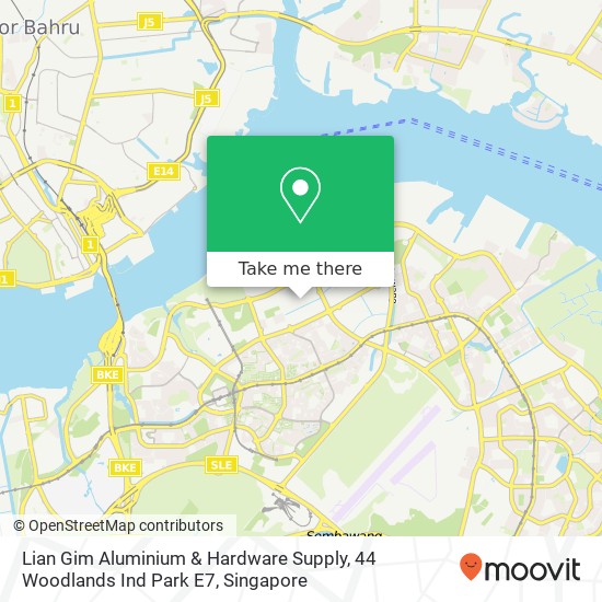 Lian Gim Aluminium & Hardware Supply, 44 Woodlands Ind Park E7 map