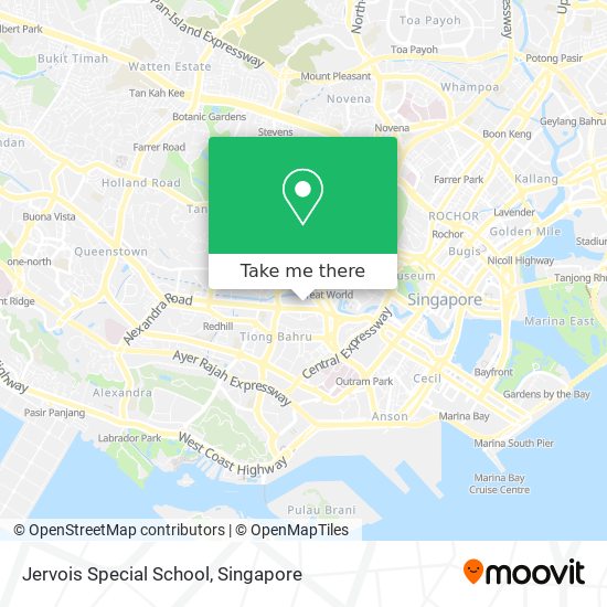 Jervois Special School map
