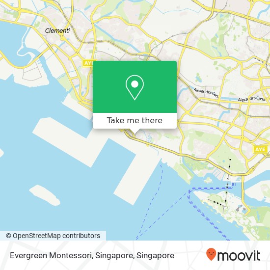 Evergreen Montessori, Singapore map