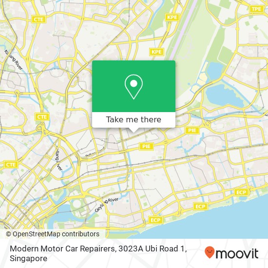 Modern Motor Car Repairers, 3023A Ubi Road 1地图