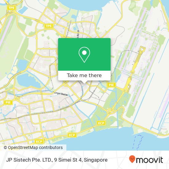 JP Sistech Pte. LTD., 9 Simei St 4 map