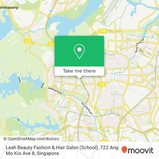 Leah Beauty Fashion & Hair Salon (School), 722 Ang Mo Kio Ave 8 map