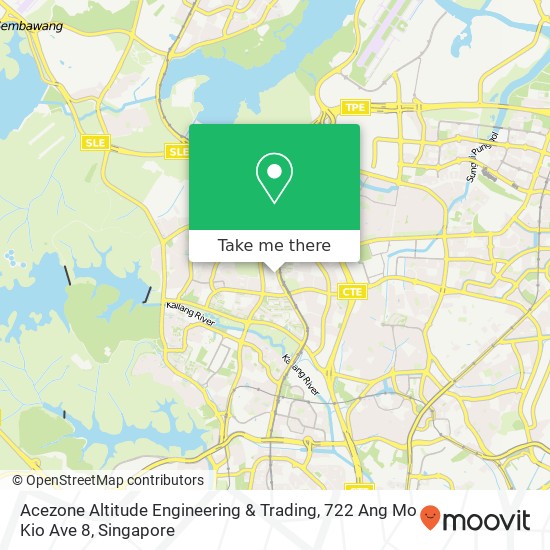 Acezone Altitude Engineering & Trading, 722 Ang Mo Kio Ave 8地图