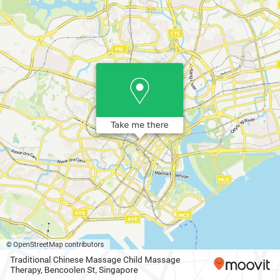 Traditional Chinese Massage Child Massage Therapy, Bencoolen St map