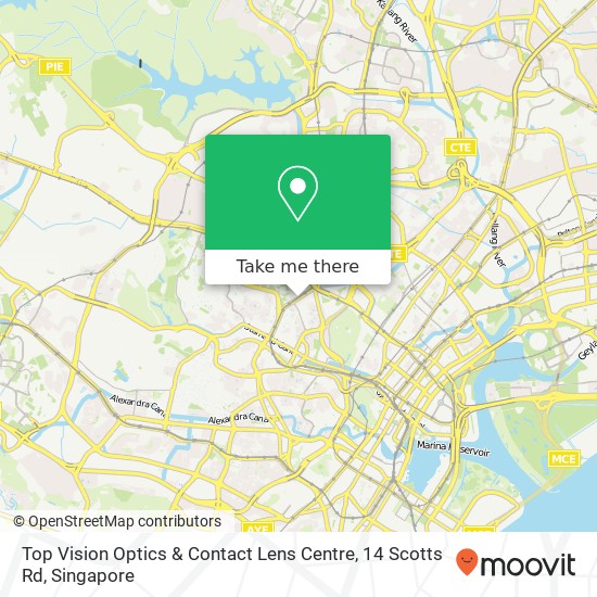 Top Vision Optics & Contact Lens Centre, 14 Scotts Rd map