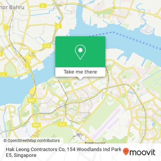 Hak Leong Contractors Co, 154 Woodlands Ind Park E5 map
