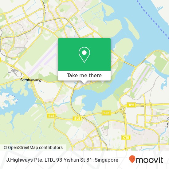 J.Highways Pte. LTD., 93 Yishun St 81 map