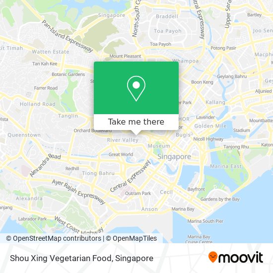 Shou Xing Vegetarian Food map