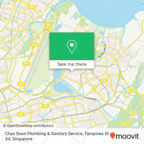 Chye Soon Plumbing & Sanitary Service, Tampines St 84 map