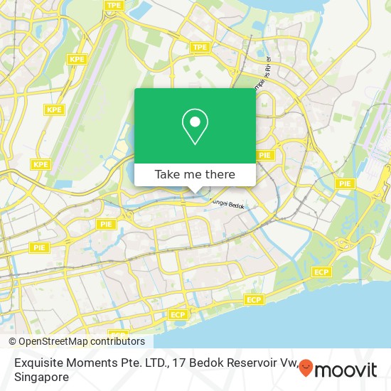 Exquisite Moments Pte. LTD., 17 Bedok Reservoir Vw map