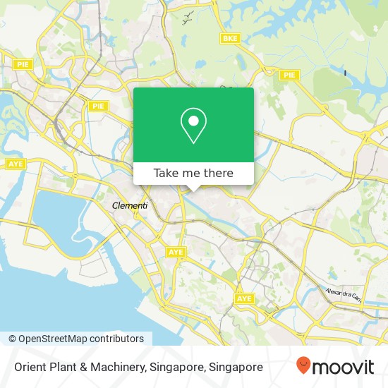 Orient Plant & Machinery, Singapore map