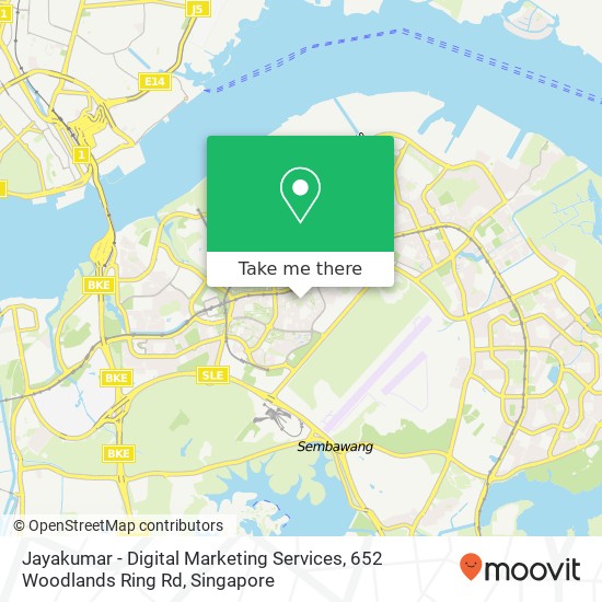 Jayakumar - Digital Marketing Services, 652 Woodlands Ring Rd地图
