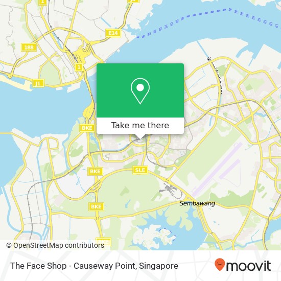 The Face Shop - Causeway Point map