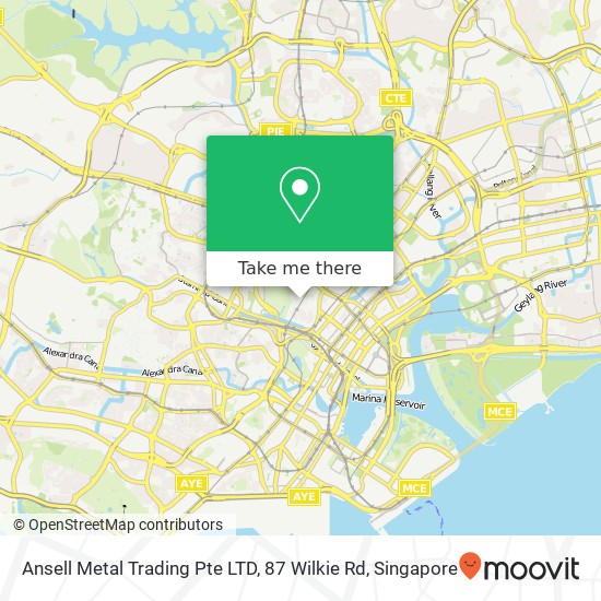 Ansell Metal Trading Pte LTD, 87 Wilkie Rd map