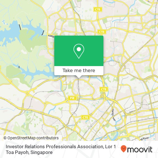 Investor Relations Professionals Association, Lor 1 Toa Payoh map