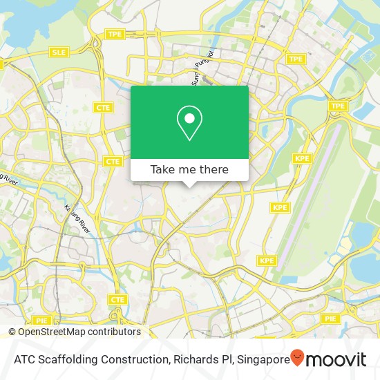 ATC Scaffolding Construction, Richards Pl map