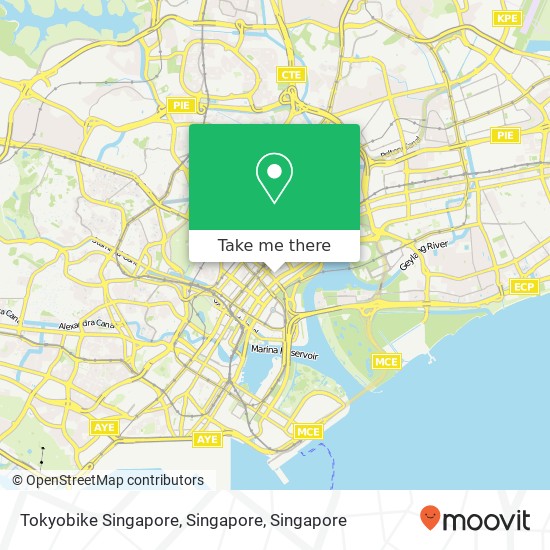 Tokyobike Singapore, Singapore map