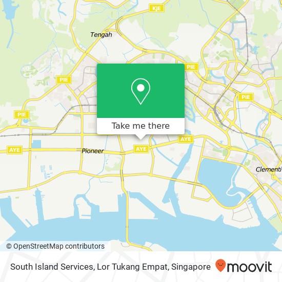 South Island Services, Lor Tukang Empat map