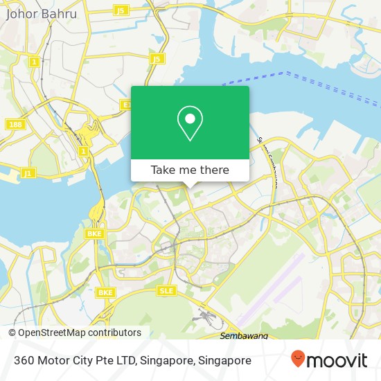 360 Motor City Pte LTD, Singapore地图