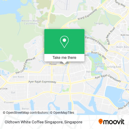 Oldtown White Coffee Singapore map