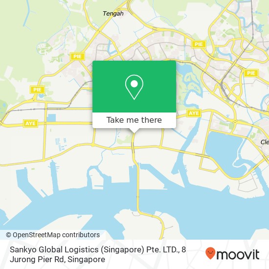 Sankyo Global Logistics (Singapore) Pte. LTD., 8 Jurong Pier Rd map