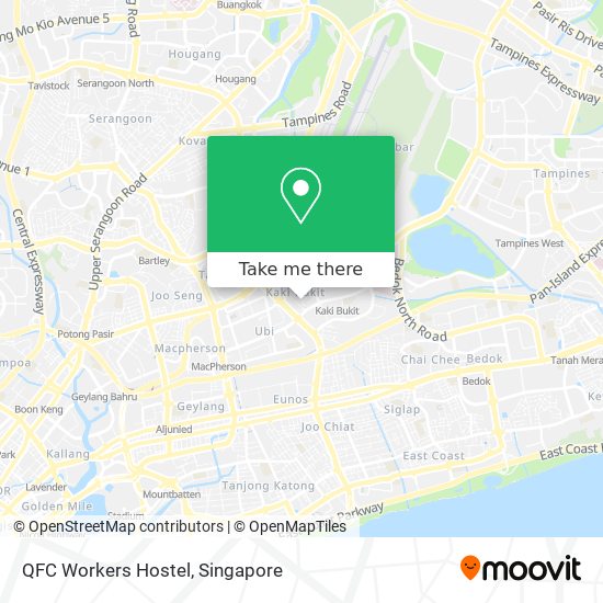 QFC Workers Hostel map