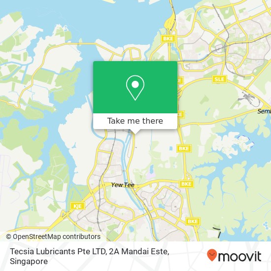 Tecsia Lubricants Pte LTD, 2A Mandai Este map