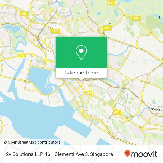 2v Solutions LLP, 461 Clementi Ave 3地图