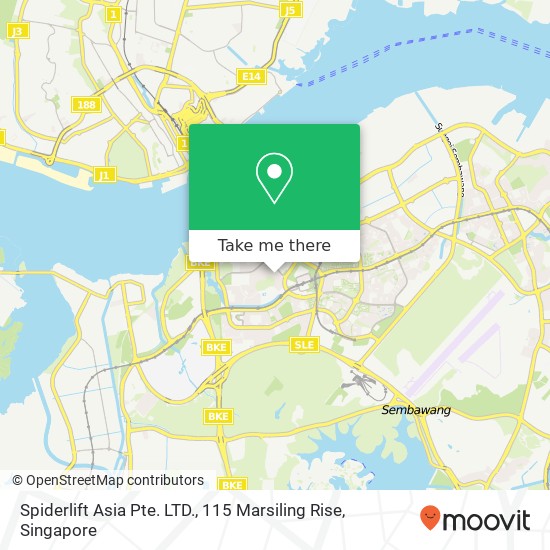 Spiderlift Asia Pte. LTD., 115 Marsiling Rise地图