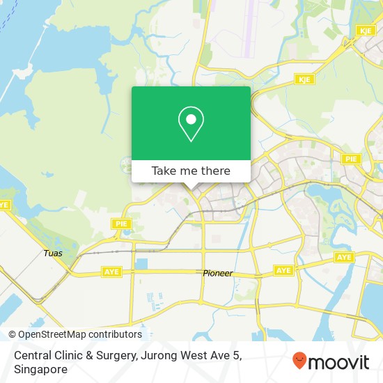 Central Clinic & Surgery, Jurong West Ave 5 map