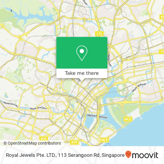 Royal Jewels Pte. LTD., 113 Serangoon Rd地图