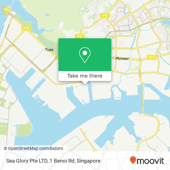 Sea Glory Pte LTD, 1 Benoi Rd map