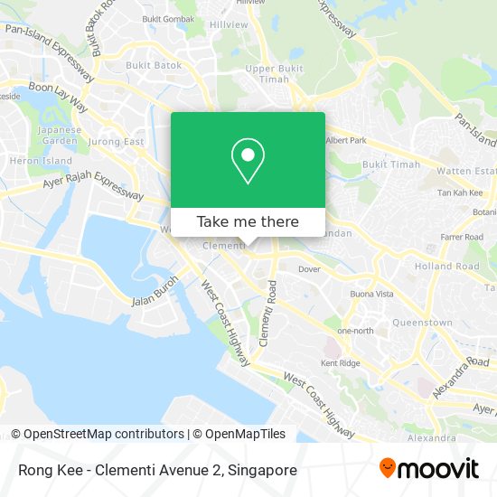 Rong Kee - Clementi Avenue 2 map