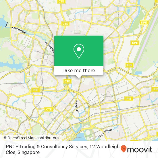 PNCF Trading & Consultancy Services, 12 Woodleigh Clos map