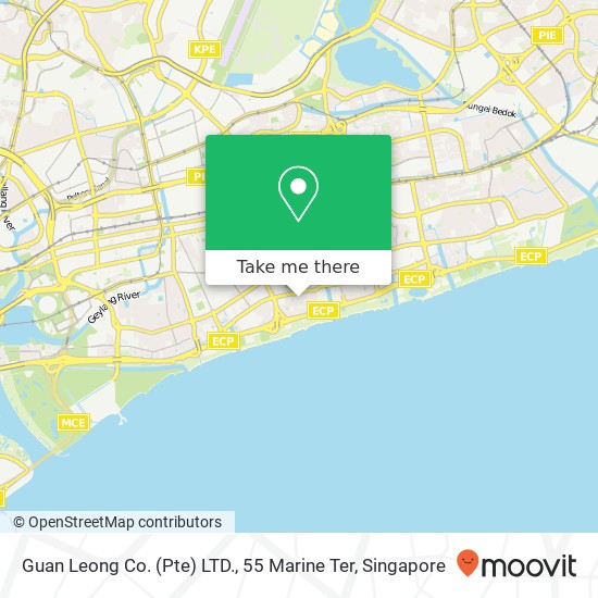 Guan Leong Co. (Pte) LTD., 55 Marine Ter map