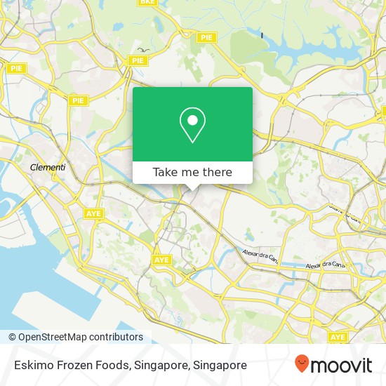 Eskimo Frozen Foods, Singapore map