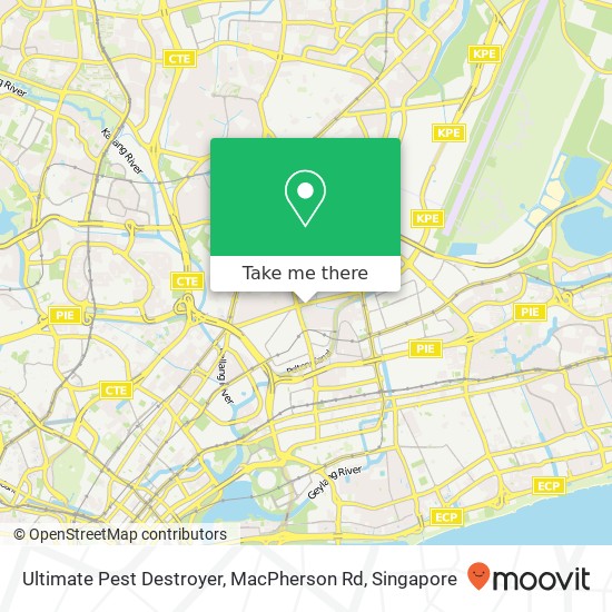 Ultimate Pest Destroyer, MacPherson Rd map