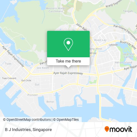 B J Industries map