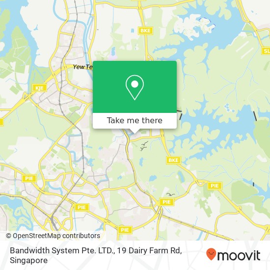 Bandwidth System Pte. LTD., 19 Dairy Farm Rd地图