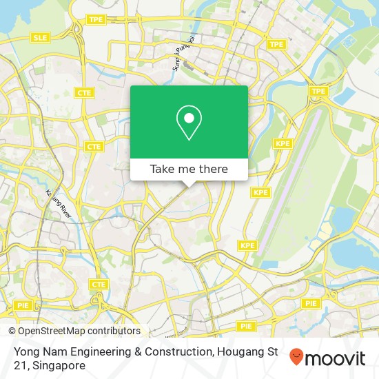 Yong Nam Engineering & Construction, Hougang St 21 map