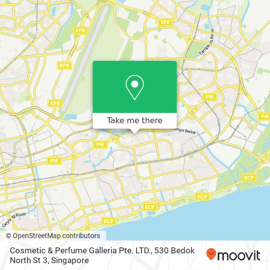Cosmetic & Perfume Galleria Pte. LTD., 530 Bedok North St 3 map