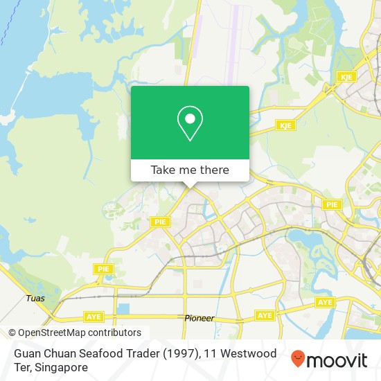 Guan Chuan Seafood Trader (1997), 11 Westwood Ter map