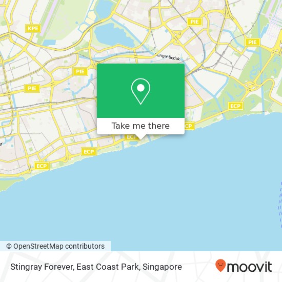 Stingray Forever, East Coast Park map