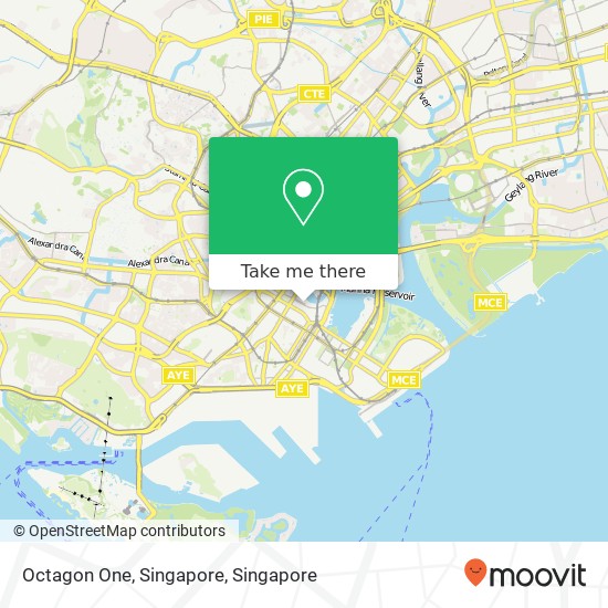 Octagon One, Singapore map
