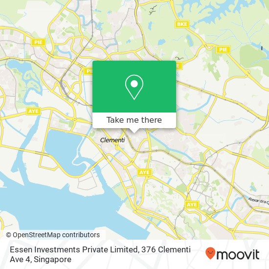 Essen Investments Private Limited, 376 Clementi Ave 4 map