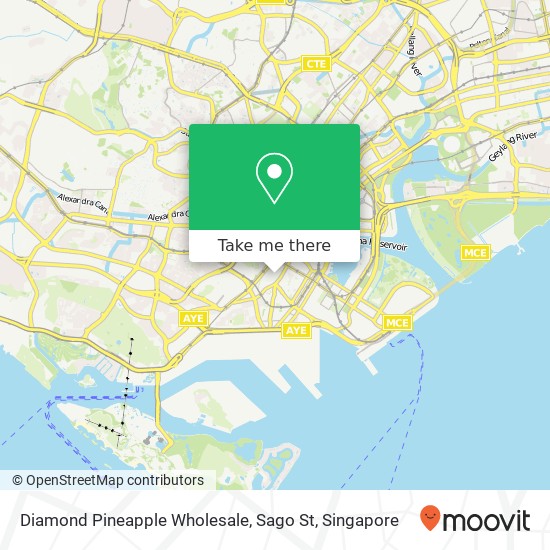 Diamond Pineapple Wholesale, Sago St map